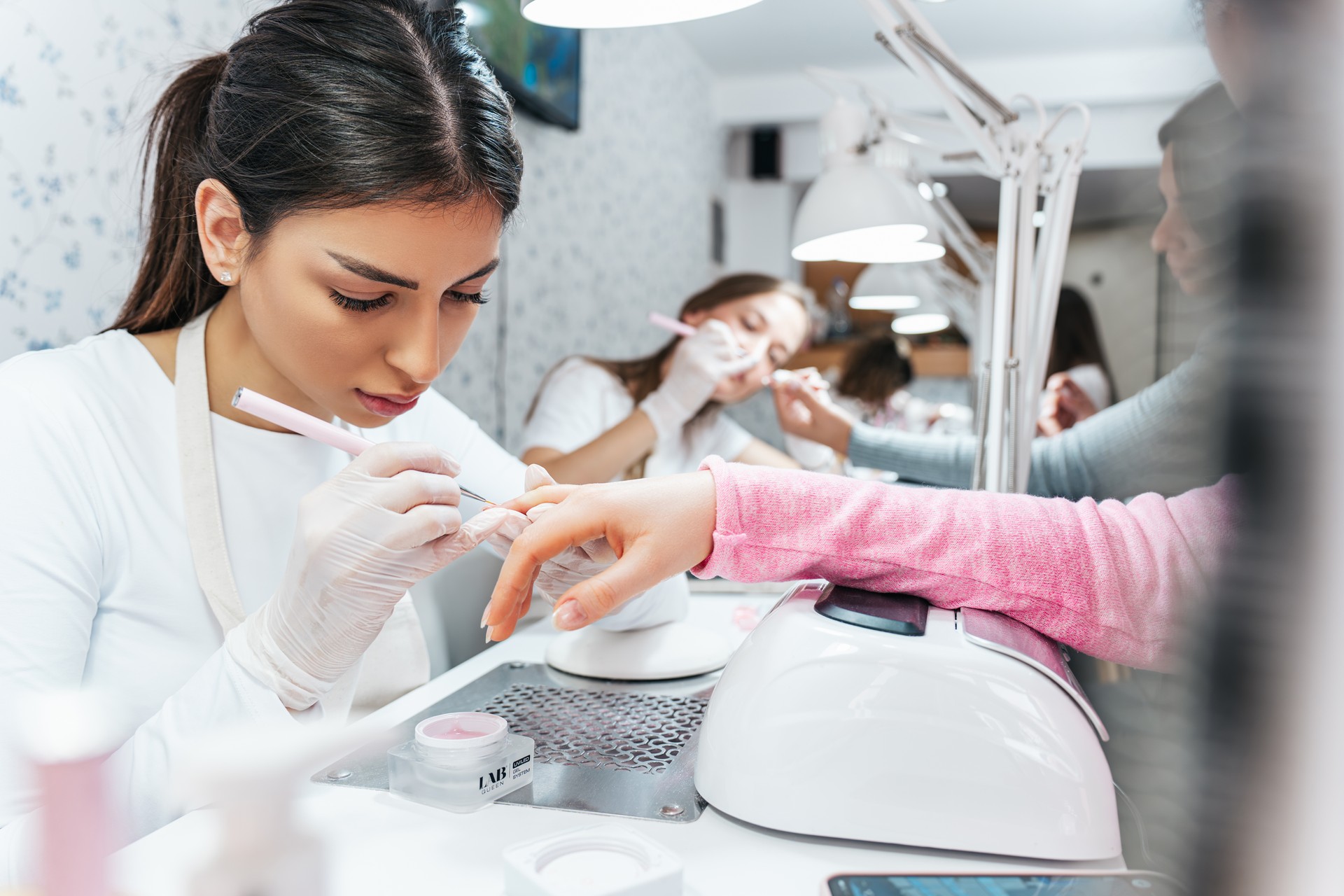 Professional manicure studio work